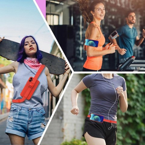 Rope case żelowe etui ze smyczą łańcuszkiem torebka smycz iPhone SE 2022 / SE 2020 / iPhone 8 / iPhone 7 niebieski Rope case żelowe etui ze smyczą łańcuszkiem torebka smycz iPhone SE 2022 / SE 2020 / iPhone 8 / iPhone 7 niebieski