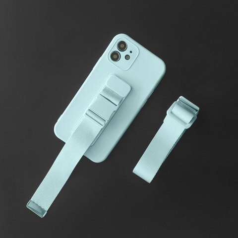 Rope case żelowe etui ze smyczą łańcuszkiem torebka smycz iPhone SE 2022 / SE 2020 / iPhone 8 / iPhone 7 niebieski Rope case żelowe etui ze smyczą łańcuszkiem torebka smycz iPhone SE 2022 / SE 2020 / iPhone 8 / iPhone 7 niebieski
