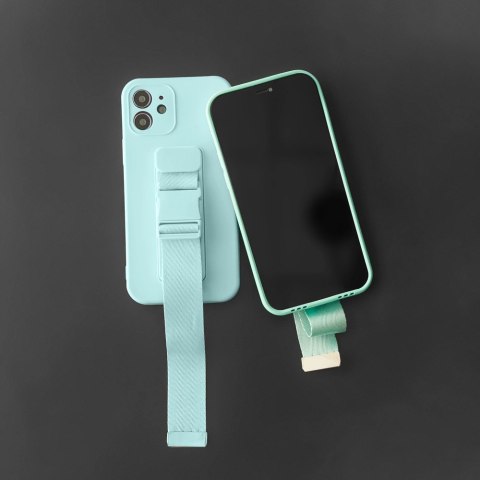 Rope case żelowe etui ze smyczą łańcuszkiem torebka smycz iPhone SE 2022 / SE 2020 / iPhone 8 / iPhone 7 niebieski Rope case żelowe etui ze smyczą łańcuszkiem torebka smycz iPhone SE 2022 / SE 2020 / iPhone 8 / iPhone 7 niebieski
