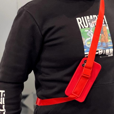 Rope case żelowe etui ze smyczą łańcuszkiem torebka smycz iPhone SE 2022 / SE 2020 / iPhone 8 / iPhone 7 niebieski Rope case żelowe etui ze smyczą łańcuszkiem torebka smycz iPhone SE 2022 / SE 2020 / iPhone 8 / iPhone 7 niebieski
