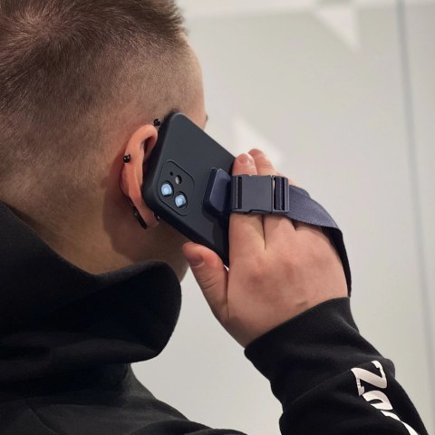 Rope case żelowe etui ze smyczą łańcuszkiem torebka smycz iPhone SE 2022 / SE 2020 / iPhone 8 / iPhone 7 niebieski Rope case żelowe etui ze smyczą łańcuszkiem torebka smycz iPhone SE 2022 / SE 2020 / iPhone 8 / iPhone 7 niebieski