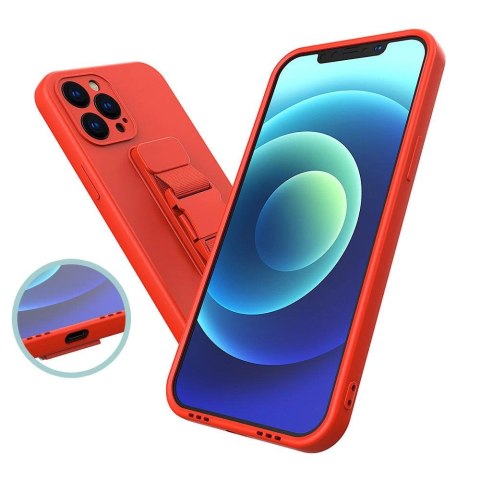 Rope case żelowe etui ze smyczą łańcuszkiem torebka smycz iPhone 12 różowy Rope case żelowe etui ze smyczą łańcuszkiem torebka smycz iPhone 12 różowy