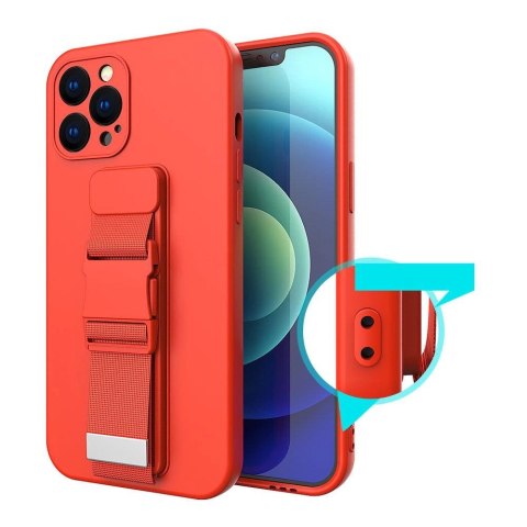 Rope case żelowe etui ze smyczą łańcuszkiem torebka smycz iPhone 13 mini ciemnozielony Rope case żelowe etui ze smyczą łańcuszkiem torebka smycz iPhone 13 mini ciemnozielony