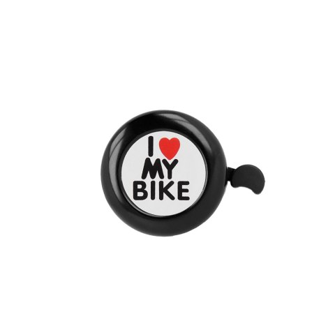 Dzwonek do roweru I love my bike czarny Dzwonek do roweru I love my bike czarny