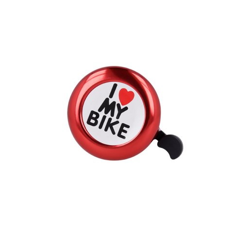 Dzwonek do roweru I love my bike czerwony Dzwonek do roweru I love my bike czerwony