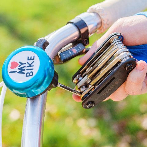 Dzwonek do roweru I love my bike niebieski Dzwonek do roweru I love my bike niebieski