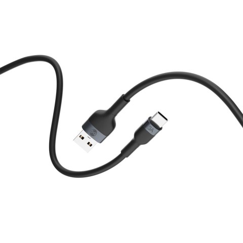 Forever kabel Flexible USB - USB-C 1,0 m 3A czarny Forever kabel Flexible USB - USB-C 1,0 m 3A czarny