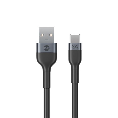 Forever kabel Flexible USB - USB-C 1,0 m 3A czarny Forever kabel Flexible USB - USB-C 1,0 m 3A czarny