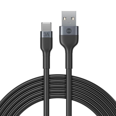 Forever kabel Flexible USB - USB-C 1,0 m 3A czarny Forever kabel Flexible USB - USB-C 1,0 m 3A czarny