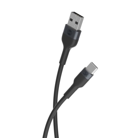 Forever kabel Flexible USB - USB-C 1,0 m 3A czarny Forever kabel Flexible USB - USB-C 1,0 m 3A czarny