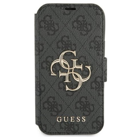 Guess etui do iPhone 13 Pro / 13 6,1" GUBKP13L4GMGGR szary book case 4G Big Metal Logo Guess etui do iPhone 13 Pro / 13 6,1" GUBKP13L4GMGGR szary book case 4G Big Metal Logo