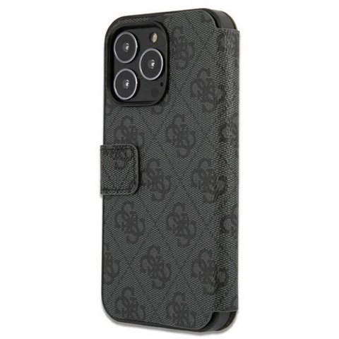 Guess etui do iPhone 13 Pro / 13 6,1" GUBKP13L4GMGGR szary book case 4G Big Metal Logo Guess etui do iPhone 13 Pro / 13 6,1" GUBKP13L4GMGGR szary book case 4G Big Metal Logo