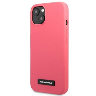 Karl Lagerfeld nakładka do iPhone 13 6,1" KLHCP13MSLMP1PI fuksja hard case Liquid Glitter Logo