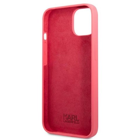 Karl Lagerfeld nakładka do iPhone 13 6,1" KLHCP13MSLMP1PI fuksja hard case Liquid Glitter Logo
