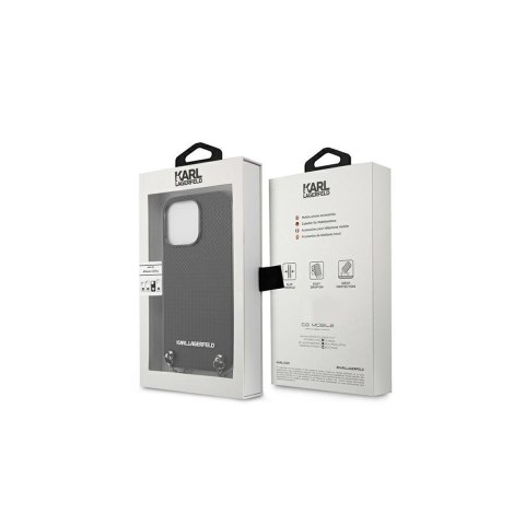 Karl Lagerfeld nakładka do iPhone 13 Pro 6,1" KLHCP13LPMK czarna hard case Chain Logo