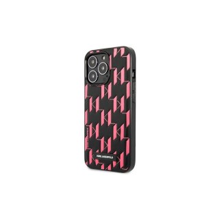 Karl Lagerfeld nakładka do iPhone 13 Pro Max 6,7" KLHCP13XMNMP1P czarna hard case Monogram and plaque