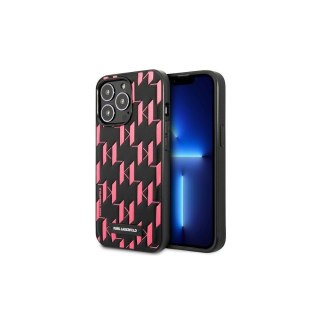 Karl Lagerfeld nakładka do iPhone 13 Pro Max 6,7" KLHCP13XMNMP1P czarna hard case Monogram and plaque