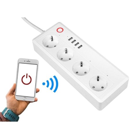 Przedłużacz sieciowy zdalnie sterowany WIFI LTC Przedłużacz sieciowy zdalnie sterowany WIFI LTC