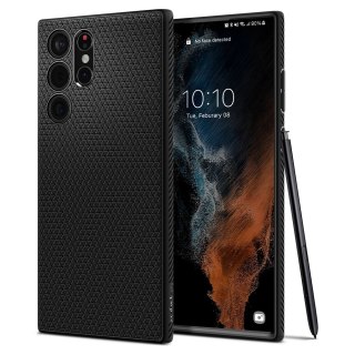 Spigen nakładka Liquid Air do Samsung Galaxy S22 Ultra matowa czarna