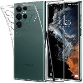 Spigen nakładka Liquid Crystal do Samsung Galaxy S22 Ultra crystal clear