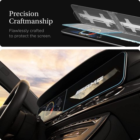 Spigen szkło hartowane "EZ FIT" SET MERCEDES E-CLASS 2020 / 2021 Spigen szkło hartowane "EZ FIT" SET MERCEDES E-CLASS 2020 / 2021
