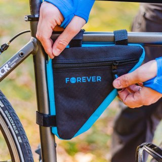 Torba rowerowa pod ramę FB-100 Forever Outdoor czarno-niebieska