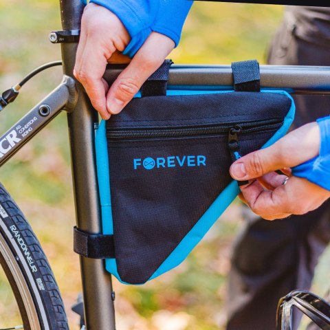 Torba rowerowa pod ramę FB-100 Forever Outdoor czarno-niebieska Torba rowerowa pod ramę FB-100 Forever Outdoor czarno-niebieska