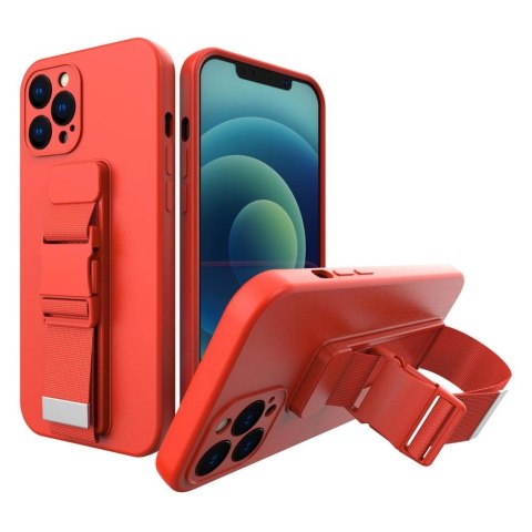 Rope case żelowe etui ze smyczą łańcuszkiem torebka smycz Xiaomi Redmi Note 9 Pro / Redmi Note 9S czerwony Rope case żelowe etui ze smyczą łańcuszkiem torebka smycz Xiaomi Redmi Note 9 Pro / Redmi Note 9S czerwony