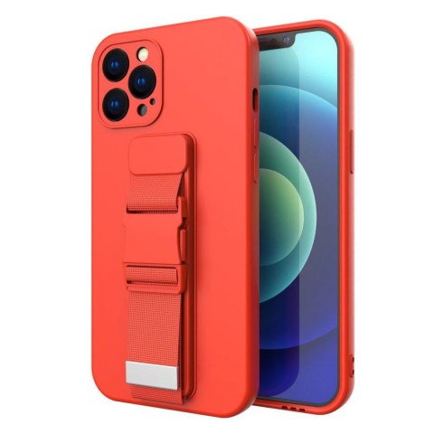 Rope case żelowe etui ze smyczą łańcuszkiem torebka smycz Xiaomi Redmi Note 9 Pro / Redmi Note 9S czerwony Rope case żelowe etui ze smyczą łańcuszkiem torebka smycz Xiaomi Redmi Note 9 Pro / Redmi Note 9S czerwony