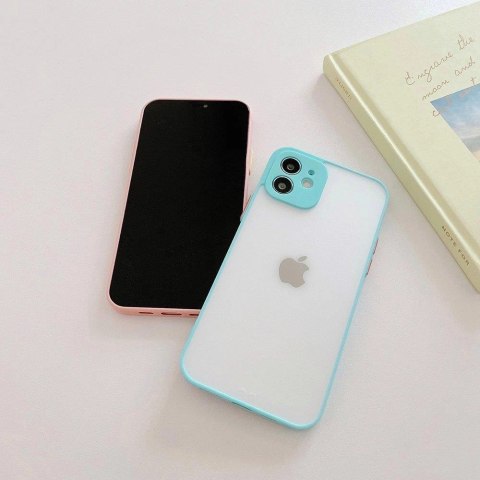 Milky Case silikonowe elastyczne półprzezroczyste etui do Samsung Galaxy S21 Ultra 5G niebieski Milky Case silikonowe elastyczne półprzezroczyste etui do Samsung Galaxy S21 Ultra 5G niebieski
