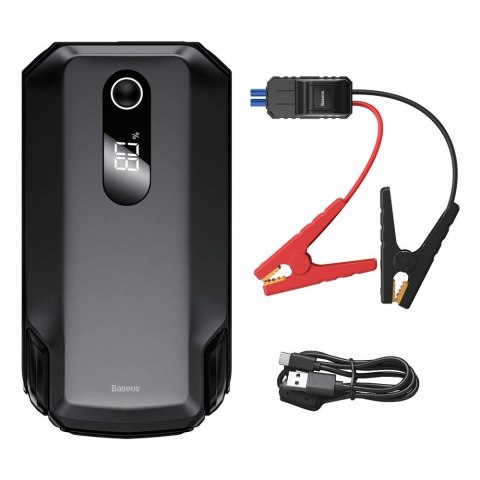Baseus powerbank Power Starter Jump Starter urządzenie rozruchowe booster 20000mAh 12V (2000A / 1000A) + kable krokodylki czarny Baseus powerbank Power Starter Jump Starter urządzenie rozruchowe booster 20000mAh 12V (2000A / 1000A) + kable krokodylki czarny