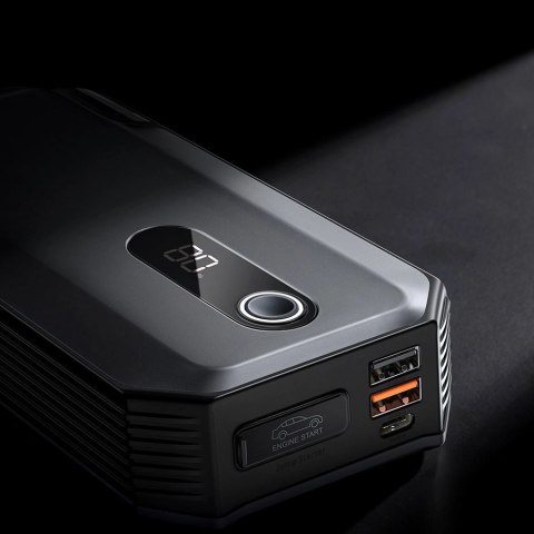 Baseus powerbank Power Starter Jump Starter urządzenie rozruchowe booster 20000mAh 12V (2000A / 1000A) + kable krokodylki czarny Baseus powerbank Power Starter Jump Starter urządzenie rozruchowe booster 20000mAh 12V (2000A / 1000A) + kable krokodylki czarny