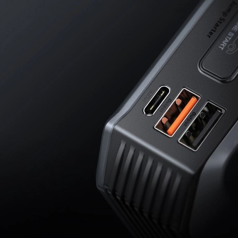 Baseus powerbank Power Starter Jump Starter urządzenie rozruchowe booster 20000mAh 12V (2000A / 1000A) + kable krokodylki czarny Baseus powerbank Power Starter Jump Starter urządzenie rozruchowe booster 20000mAh 12V (2000A / 1000A) + kable krokodylki czarny
