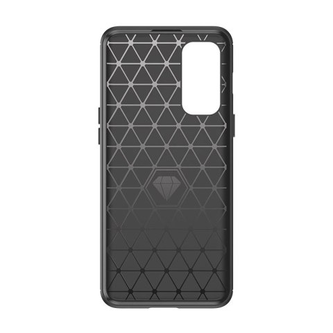 Carbon Case elastyczne etui pokrowiec OnePlus Nord 2 5G czarny
