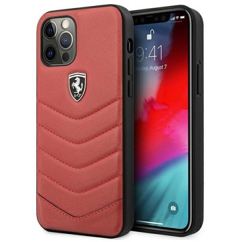 Etui Ferrari Off Track Quilted na iPhone 12 / iPhone 12 Pro - czerwone