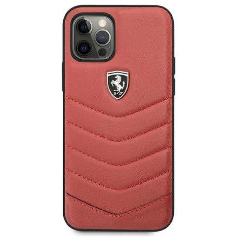 Etui Ferrari Off Track Quilted na iPhone 12 / iPhone 12 Pro - czerwone