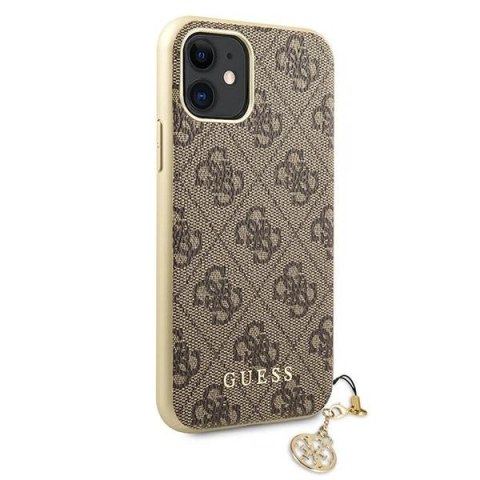 Etui Guess 4G Charms Collection na iPhone 11 / Xr - brązowe
