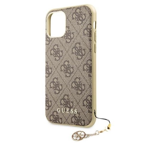 Etui Guess 4G Charms Collection na iPhone 11 / Xr - brązowe