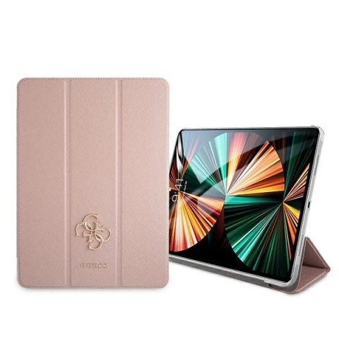 Etui Guess Saffiano Collection na iPad 12.9'' 2021 - różowe
