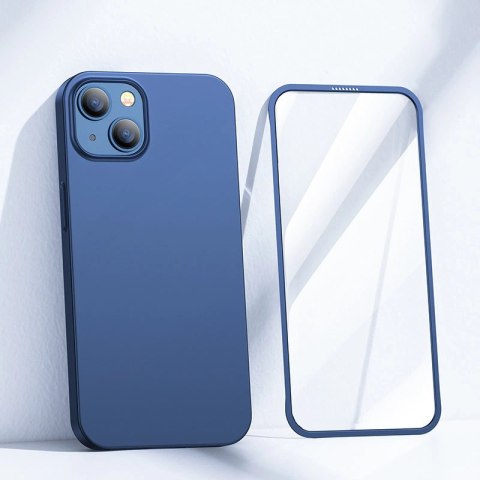 Joyroom 360 Full Case etui pokrowiec do iPhone 13 obudowa na tył i przód + szkło hartowane niebieski (JR-BP927 blue) Joyroom 360 Full Case etui pokrowiec do iPhone 13 obudowa na tył i przód + szkło hartowane niebieski (JR-BP927 blue)