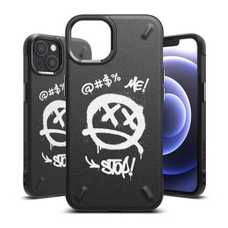 Ringke Onyx Design wytrzymałe etui pokrowiec iPhone 13 mini czarny (Graffiti) (OD541E233)