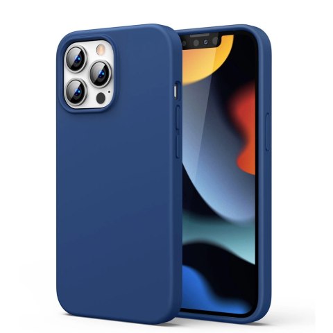 Ugreen Protective Silicone Case gumowe elastyczne silikonowe etui pokrowiec iPhone 13 Pro niebieski Ugreen Protective Silicone Case gumowe elastyczne silikonowe etui pokrowiec iPhone 13 Pro niebieski