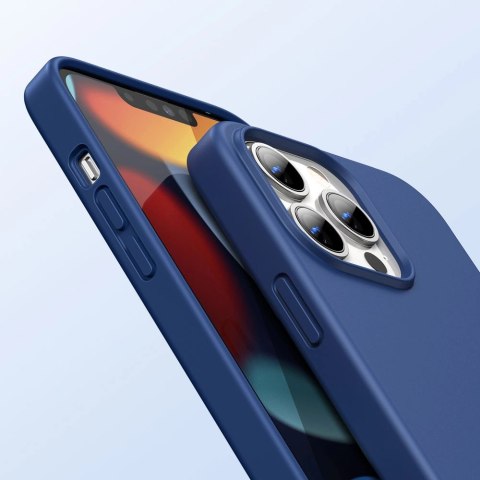 Ugreen Protective Silicone Case gumowe elastyczne silikonowe etui pokrowiec iPhone 13 Pro niebieski Ugreen Protective Silicone Case gumowe elastyczne silikonowe etui pokrowiec iPhone 13 Pro niebieski