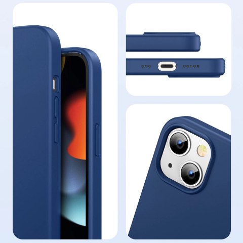 Ugreen Protective Silicone Case gumowe elastyczne silikonowe etui pokrowiec iPhone 13 niebieski Ugreen Protective Silicone Case gumowe elastyczne silikonowe etui pokrowiec iPhone 13 niebieski