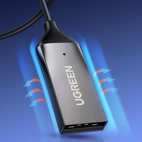 Ugreen odbiornik dźwięku Bluetooth 5.0 kabel USB adapter audio AUX jack czarny (70601 CM309) Ugreen odbiornik dźwięku Bluetooth 5.0 kabel USB adapter audio AUX jack czarny (70601 CM309)