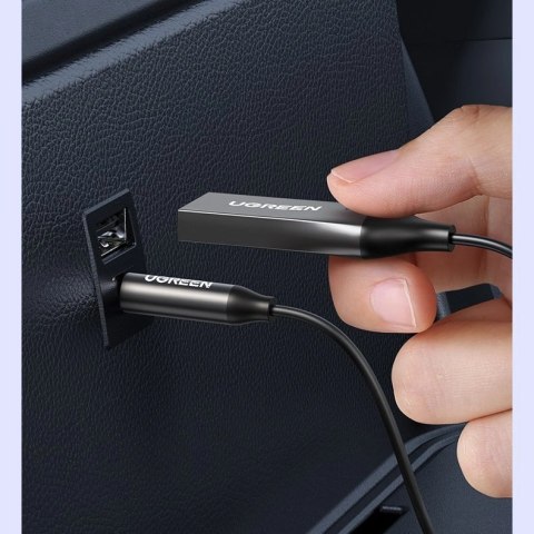 Ugreen odbiornik dźwięku Bluetooth 5.0 kabel USB adapter audio AUX jack czarny (70601 CM309) Ugreen odbiornik dźwięku Bluetooth 5.0 kabel USB adapter audio AUX jack czarny (70601 CM309)