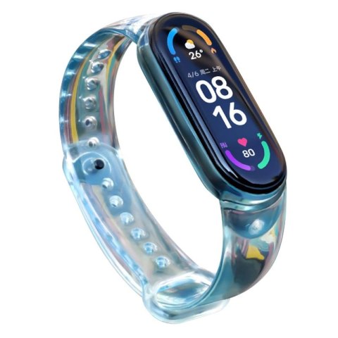 Zamienna silikonowa opaska pasek bransoleta bransoletka do Xiaomi Mi Band 6 / 5 niebieski Zamienna silikonowa opaska pasek bransoleta bransoletka do Xiaomi Mi Band 6 / 5 niebieski