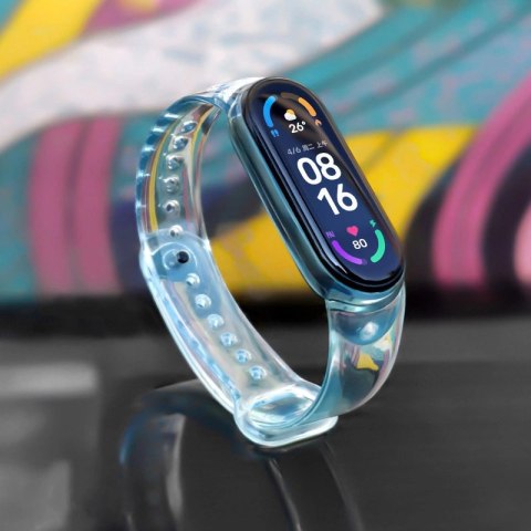 Zamienna silikonowa opaska pasek bransoleta bransoletka do Xiaomi Mi Band 6 / 5 niebieski Zamienna silikonowa opaska pasek bransoleta bransoletka do Xiaomi Mi Band 6 / 5 niebieski
