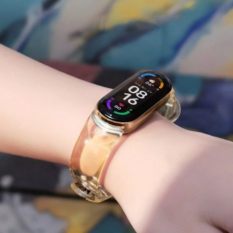 Zamienna silikonowa opaska pasek bransoleta bransoletka do Xiaomi Mi Band 6 / 5 żółty Zamienna silikonowa opaska pasek bransoleta bransoletka do Xiaomi Mi Band 6 / 5 żółty