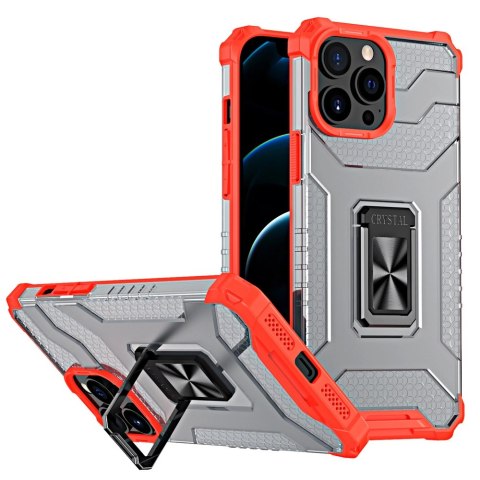 Crystal Ring Case pancerne hybrydowe etui pokrowiec + magnetyczny uchwyt iPhone 11 Pro czerwony Crystal Ring Case pancerne hybrydowe etui pokrowiec + magnetyczny uchwyt iPhone 11 Pro czerwony
